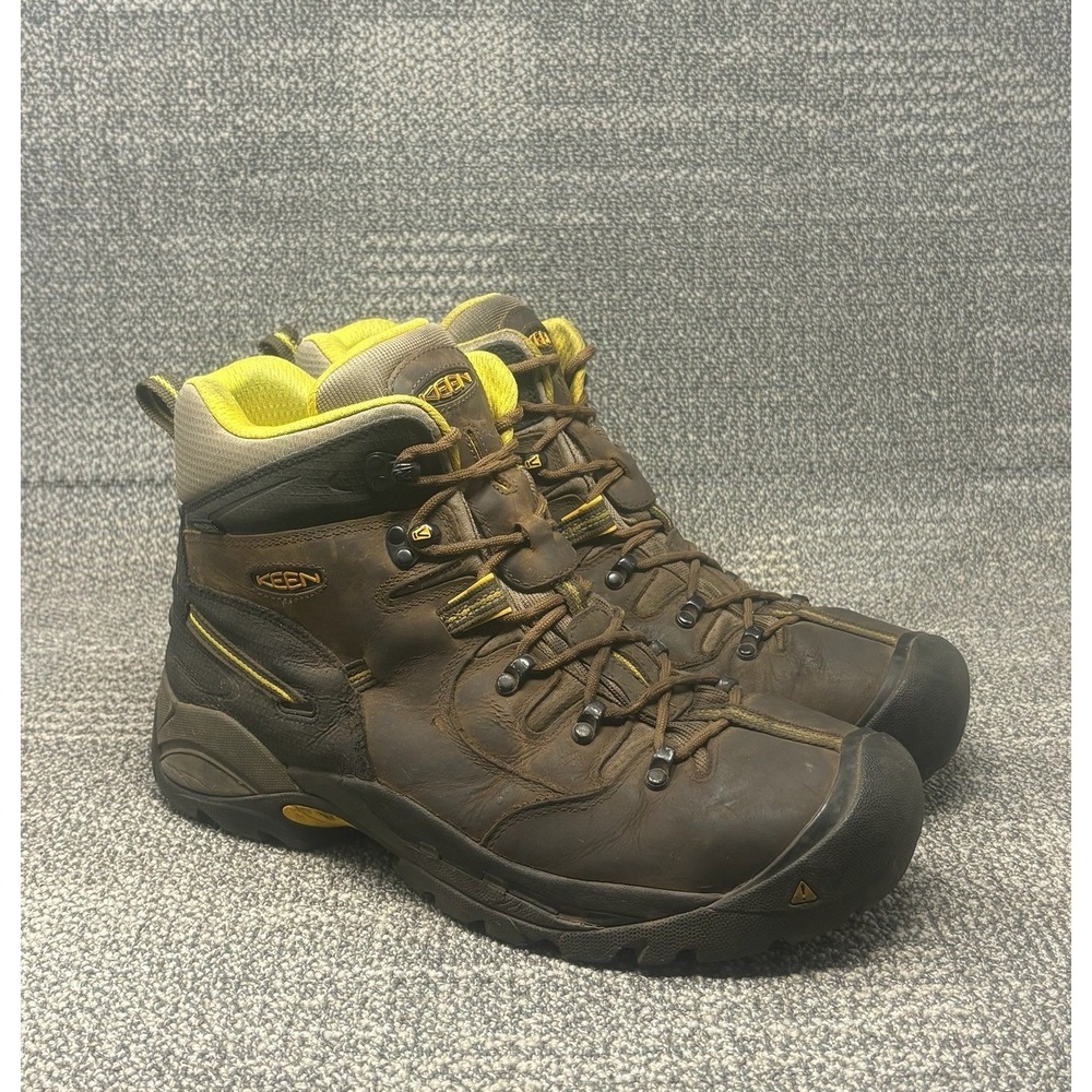 KEEN Utility Pittsburgh 6" Men's 13D Steel Toe Waterproof Work Boots Brown